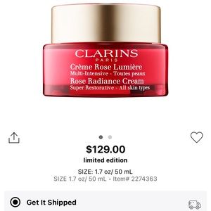 CLARINS ROSE RADIANCE CREAM